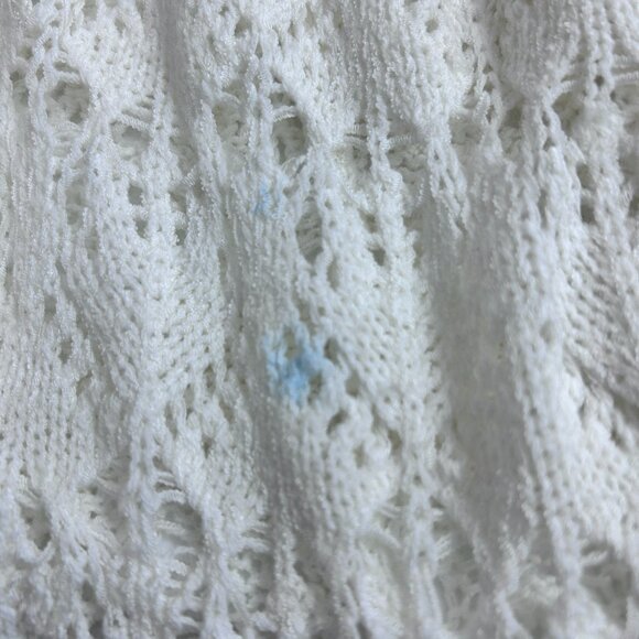 Full Tilt Crocheted Cream Kimono Cardigan Women's Size Medium Beach Coverup Boho - Picture 5 of 5